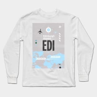 EDI Edinburg Scotland Long Sleeve T-Shirt